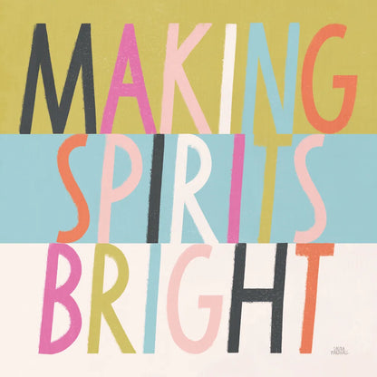 Bright Christmas Wishes I by Laura Marshall. SKU 65937a. Archival Giclee Fine art print for wall decor.