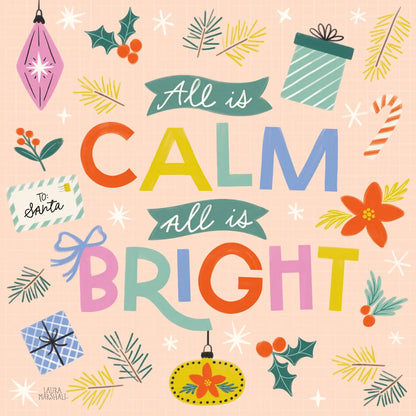 Bright Tidings II by Laura Marshall. SKU 101739a. Archival Giclee Fine art print for wall decor.