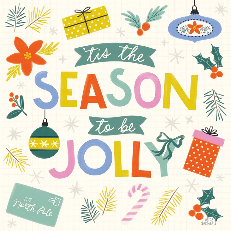 Bright Tidings IV by Laura Marshall. SKU 101741a. Archival Giclee Fine art print for wall decor.