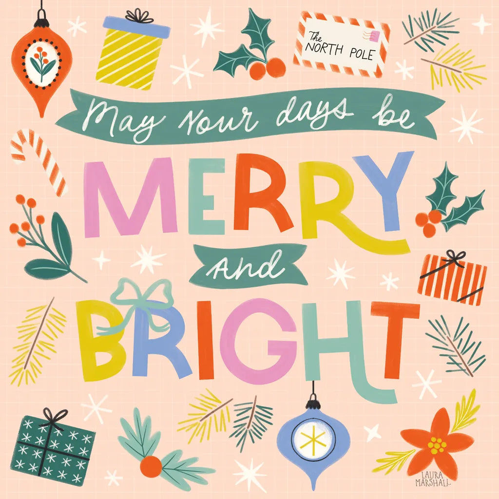 Bright Tidings V by Laura Marshall. SKU 101742a. Archival Giclee Fine art print for wall decor.