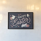 Bunny Kisses I by Laura Marshall. shown as a paper print in a black flame. Available as a archival giclee rolled canvas, fine art paper, or poster print. SKU 72164i.
