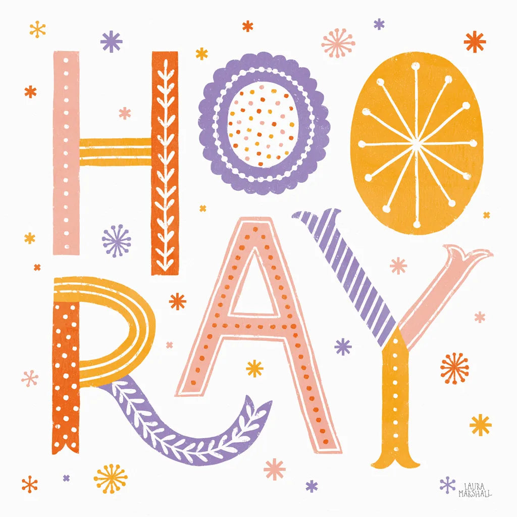 Celebrations I by Laura Marshall. SKU 85347a. Archival Giclee Fine art print for wall decor.