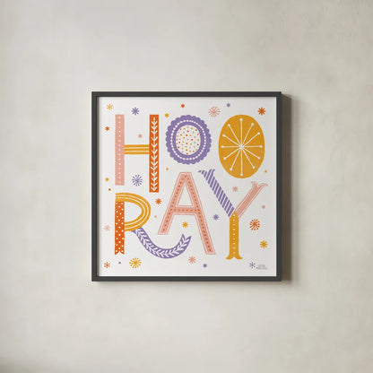 Celebrations I by Laura Marshall. Shown in a sleek black glass frame for a contemporary gallery look. Available as an archival giclee rolled canvas, fine art paper, or poster print. SKU 85347a.