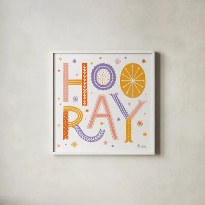 Celebrations I by Laura Marshall. Shown in a crisp white glass frame for a clean and minimalist style. Available as an archival giclee rolled canvas, fine art paper, or poster print. SKU 85347a.