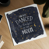 Celestial Love II Sq by Laura Marshall. Shown as a detailed flat fine art print, highlighting archival giclee quality. Available as an archival giclee rolled canvas, fine art paper, or poster print. SKU 55620a.