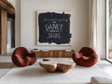 Celestial Love III Sq by Laura Marshall. Shown as extra-large giant wall art in a modern living room. Available as an archival giclee rolled canvas, fine art paper, or poster print. SKU 55621a.