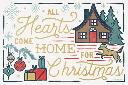 Christmas Adventures I by Laura Marshall. SKU 60093i. Archival Giclee Fine art print for wall decor.