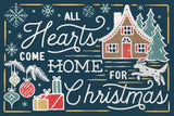 Christmas Adventures I Dark by Laura Marshall. SKU 60100i. Archival Giclee Fine art print for wall decor.