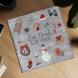 Christmas Cheer II by Laura Marshall. Shown as a detailed flat fine art print, highlighting archival giclee quality. Available as an archival giclee rolled canvas, fine art paper, or poster print. SKU 38766a.