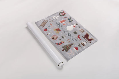 Christmas Cheer III by Laura Marshall. shown as a rolled paper print. Available as archival giclee rolled canvas, fine art paper, or poster print. SKU 38767i.