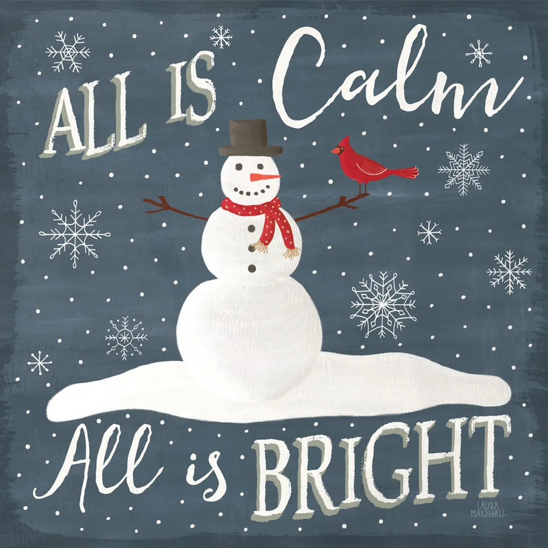 Christmas Cheer IV by Laura Marshall. SKU 38768a. Archival Giclee Fine art print for wall decor.