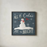 Christmas Cheer IV by Laura Marshall. Shown in a sleek black glass frame for a contemporary gallery look. Available as an archival giclee rolled canvas, fine art paper, or poster print. SKU 38768a.