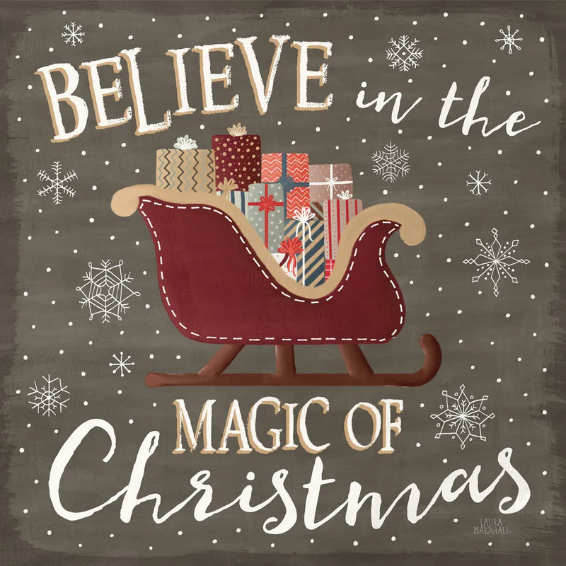 Christmas Cheer V by Laura Marshall. SKU 38769a. Archival Giclee Fine art print for wall decor.