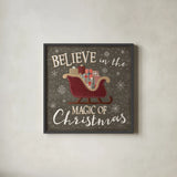 Christmas Cheer V by Laura Marshall. Shown in a sleek black glass frame for a contemporary gallery look. Available as an archival giclee rolled canvas, fine art paper, or poster print. SKU 38769a.