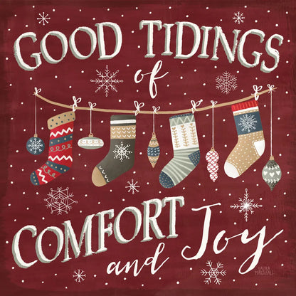 Christmas Cheer VI by Laura Marshall. SKU 38770a. Archival Giclee Fine art print for wall decor.