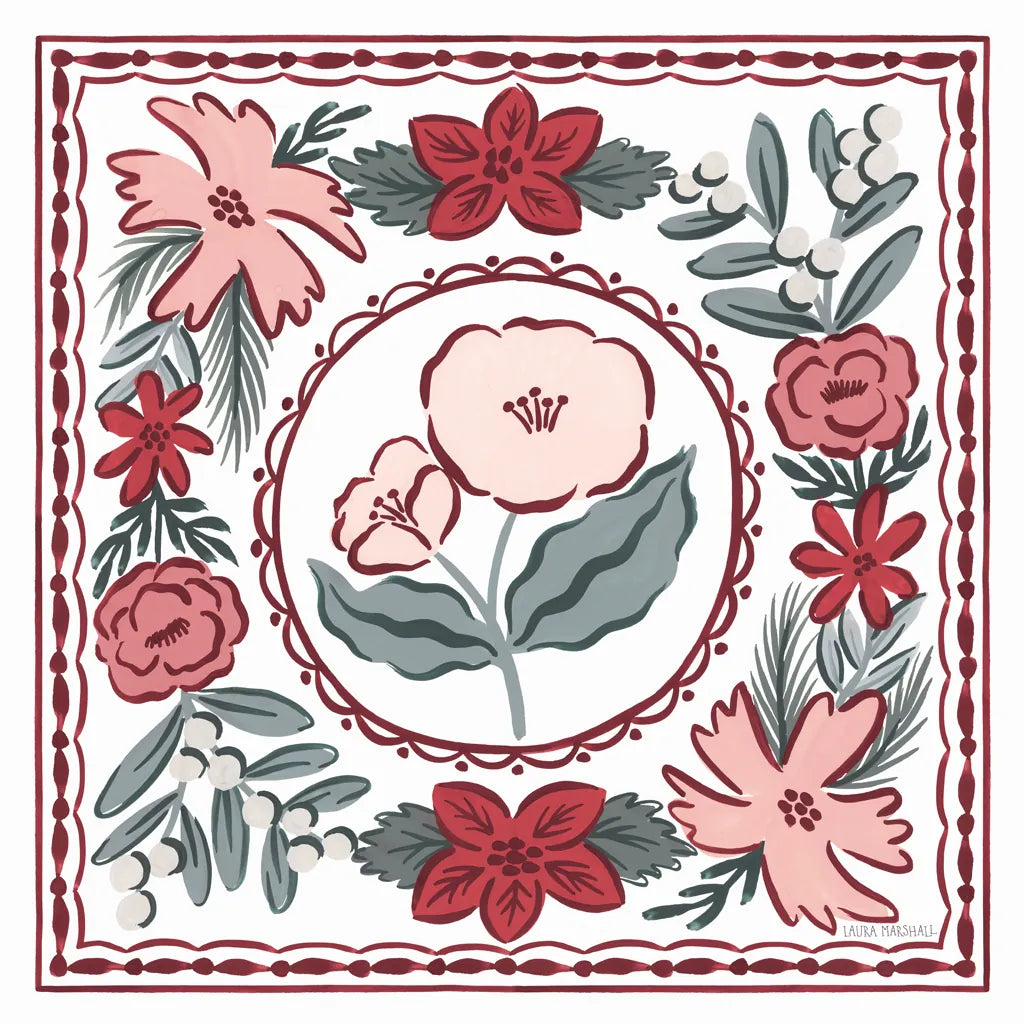 Christmas Reverie II by Laura Marshall. SKU 99619a. Archival Giclee Fine art print for wall decor.