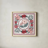 Christmas Reverie II by Laura Marshall. Shown in a natural wood glass frame for a timeless modern aesthetic. Available as an archival giclee rolled canvas, fine art paper, or poster print. SKU 99619a.