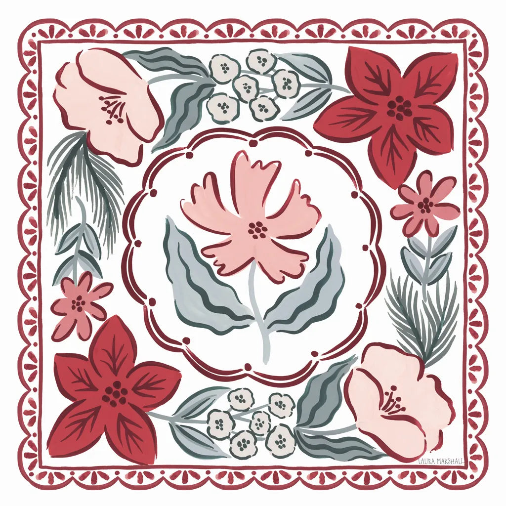 Christmas Reverie IV by Laura Marshall. SKU 99621a. Archival Giclee Fine art print for wall decor.