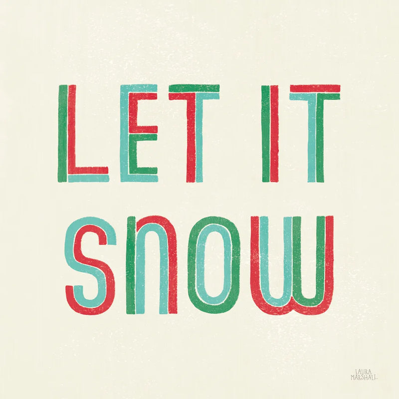 Christmas Sentiments III by Laura Marshall. SKU 58581a. Archival Giclee Fine art print for wall decor.