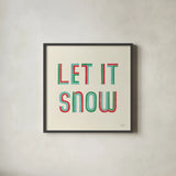 Christmas Sentiments III by Laura Marshall. Shown in a sleek black glass frame for a contemporary gallery look. Available as an archival giclee rolled canvas, fine art paper, or poster print. SKU 58581a.