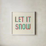 Christmas Sentiments III by Laura Marshall. Shown in a crisp white glass frame for a clean and minimalist style. Available as an archival giclee rolled canvas, fine art paper, or poster print. SKU 58581a.