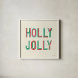 Christmas Sentiments IV by Laura Marshall. Shown in a crisp white glass frame for a clean and minimalist style. Available as an archival giclee rolled canvas, fine art paper, or poster print. SKU 58582a.