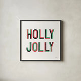 Christmas Sentiments IV Black by Laura Marshall. Shown in a sleek black glass frame for a contemporary gallery look. Available as an archival giclee rolled canvas, fine art paper, or poster print. SKU 65281a.