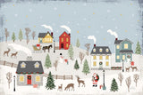 Christmas Village II Day by Laura Marshall. SKU 68093i. Archival Giclee Fine art print for wall decor.