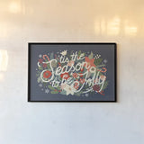 Christmas Wishes II by Laura Marshall. shown as a paper print in a black flame. Available as a archival giclee rolled canvas, fine art paper, or poster print. SKU 66384i.