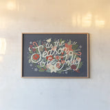 Christmas Wishes II by Laura Marshall. shown as a paper print in a natural frame. Available as a archival giclee rolled canvas, fine art paper, or poster print. SKU 66384i.