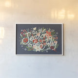 Christmas Wishes II by Laura Marshall. shown as a paper print in a white frame. Available as a archival giclee rolled canvas, fine art paper, or poster print. SKU 66384i.