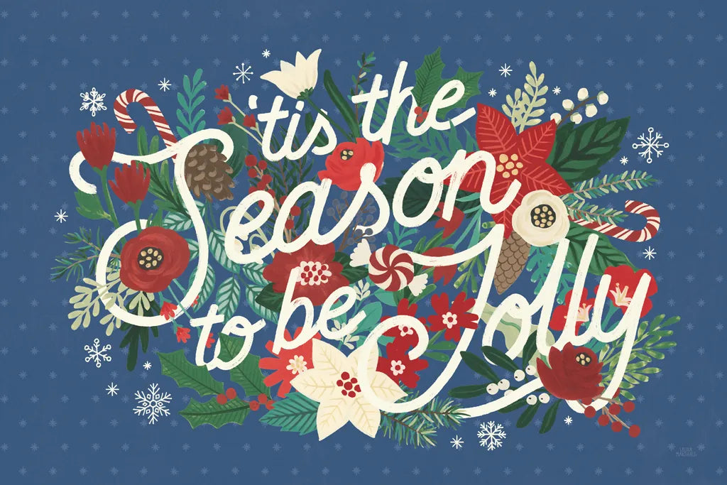 Christmas Wishes II Dark by Laura Marshall. SKU 67518i. Archival Giclee Fine art print for wall decor.