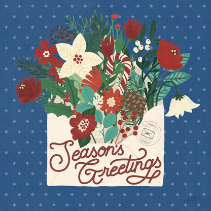 Christmas Wishes III Dark by Laura Marshall. SKU 67519a. Archival Giclee Fine art print for wall decor.