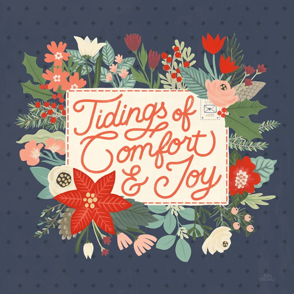 Christmas Wishes V by Laura Marshall. SKU 66387a. Archival Giclee Fine art print for wall decor.