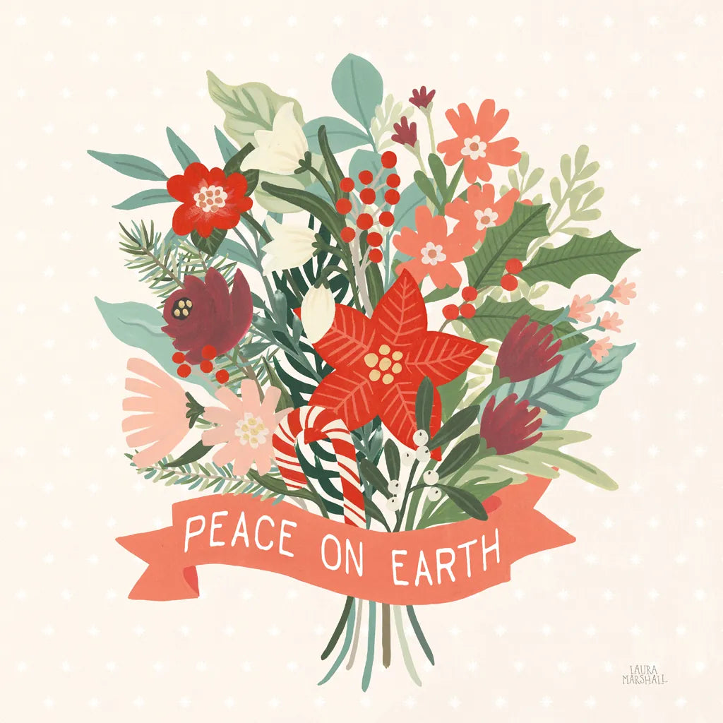 Christmas Wishes VIII by Laura Marshall. SKU 66390a. Archival Giclee Fine art print for wall decor.