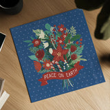 Christmas Wishes VIII Dark by Laura Marshall. Shown as a detailed flat fine art print, highlighting archival giclee quality. Available as an archival giclee rolled canvas, fine art paper, or poster print. SKU 67523a.