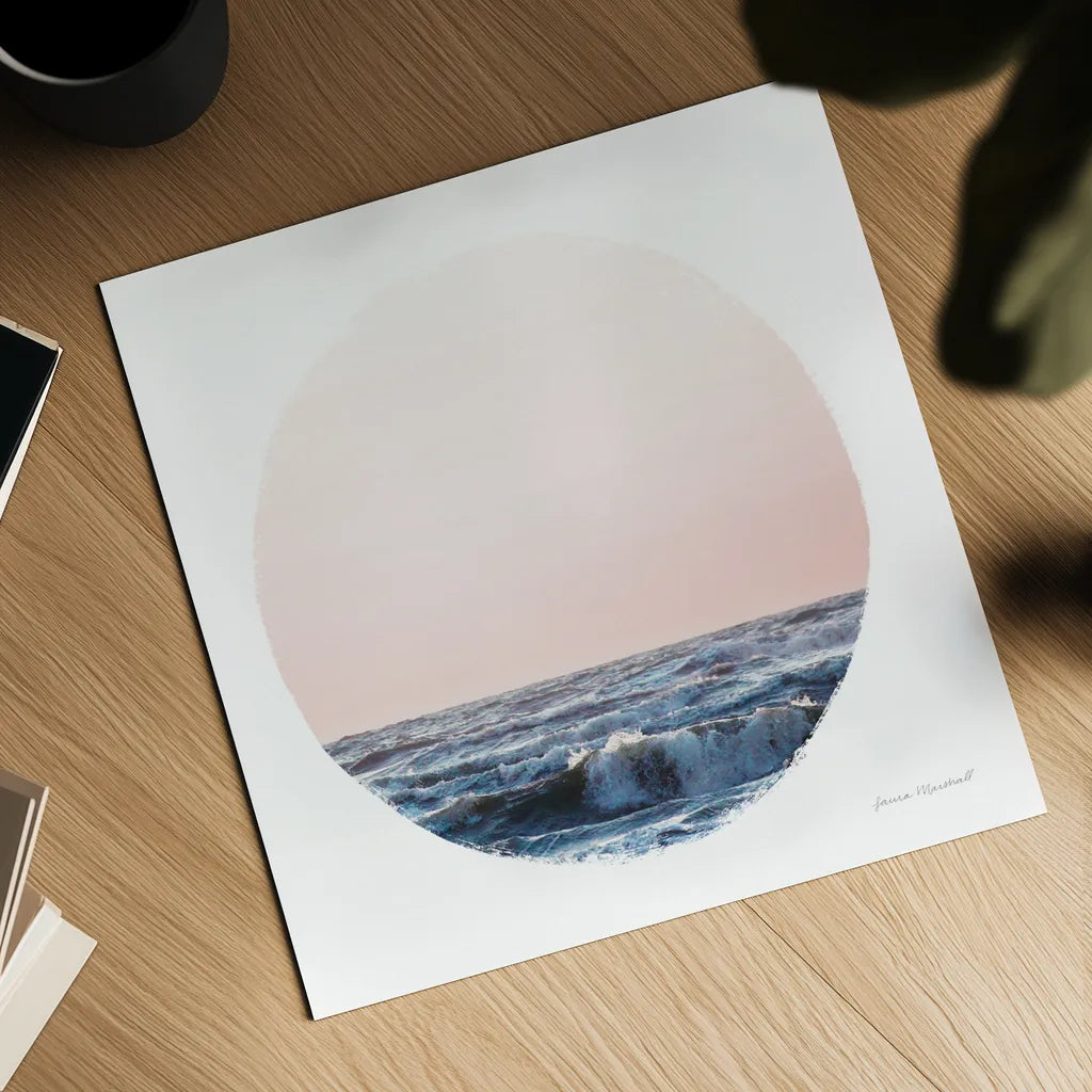 Coastal Colors II by Laura Marshall. Shown as a detailed flat fine art print, highlighting archival giclee quality. Available as an archival giclee rolled canvas, fine art paper, or poster print. SKU 47125a.