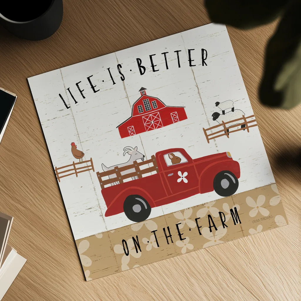 Country Roads IV by Laura Marshall. Shown as a detailed flat fine art print, highlighting archival giclee quality. Available as an archival giclee rolled canvas, fine art paper, or poster print. SKU 46824a.