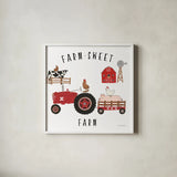 Country Roads V v2 by Laura Marshall. Shown in a crisp white glass frame for a clean and minimalist style. Available as an archival giclee rolled canvas, fine art paper, or poster print. SKU 101779a.