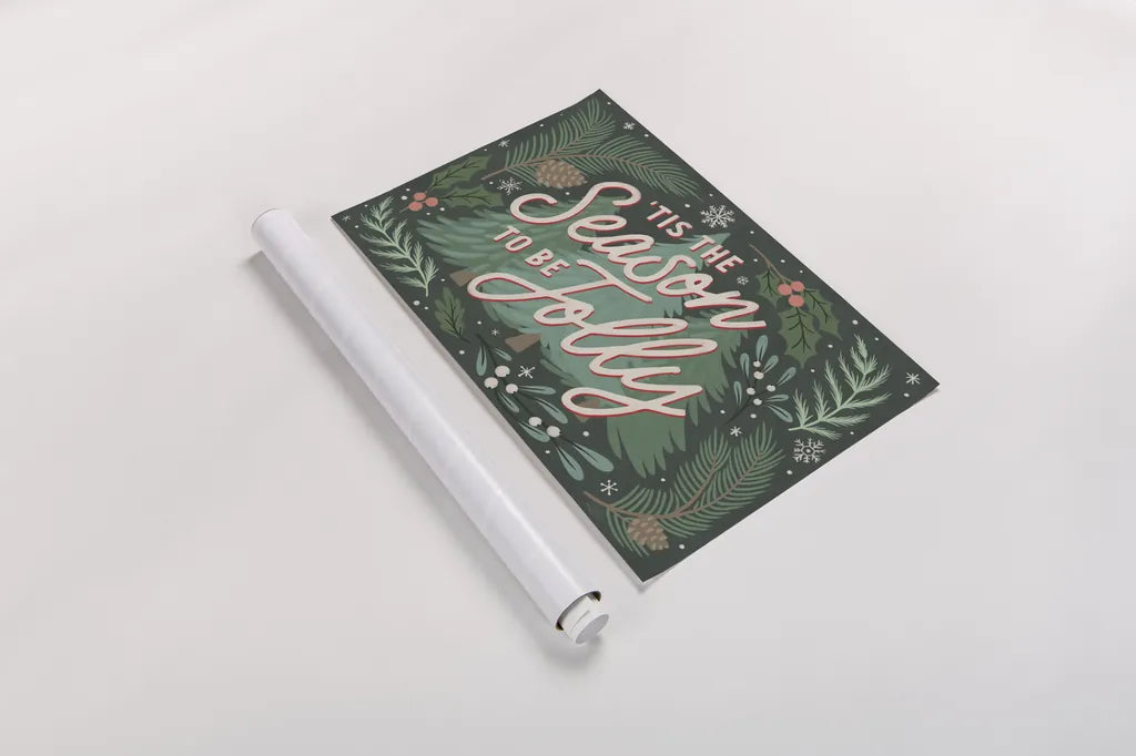 Cozy Christmas I by Laura Marshall. shown as a rolled paper print. Available as archival giclee rolled canvas, fine art paper, or poster print. SKU 88766i.