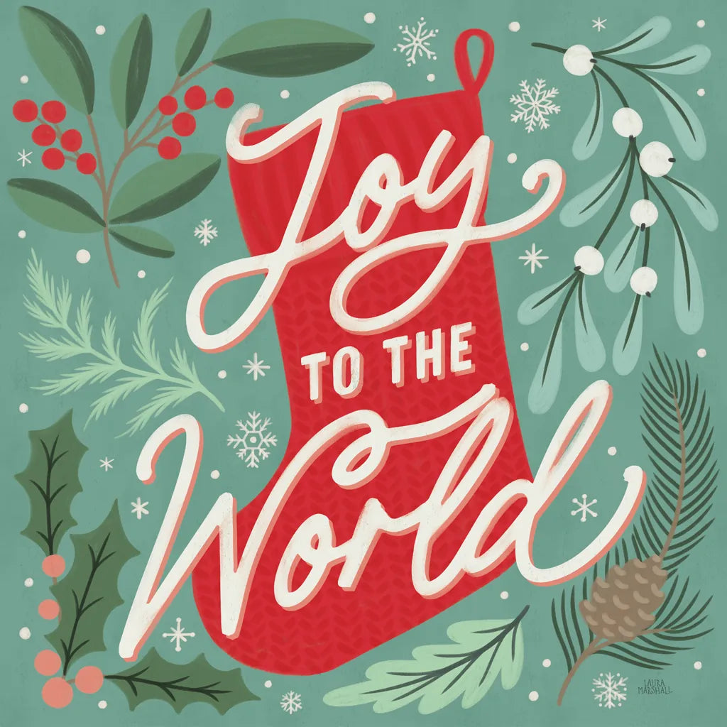 Cozy Christmas III by Laura Marshall. SKU 88768a. Archival Giclee Fine art print for wall decor.