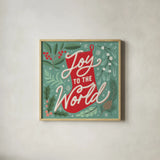 Cozy Christmas III by Laura Marshall. Shown in a natural wood glass frame for a timeless modern aesthetic. Available as an archival giclee rolled canvas, fine art paper, or poster print. SKU 88768a.