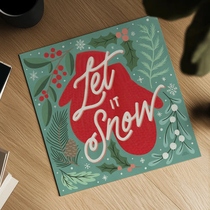 Cozy Christmas IV by Laura Marshall. Shown as a detailed flat fine art print, highlighting archival giclee quality. Available as an archival giclee rolled canvas, fine art paper, or poster print. SKU 88769a.