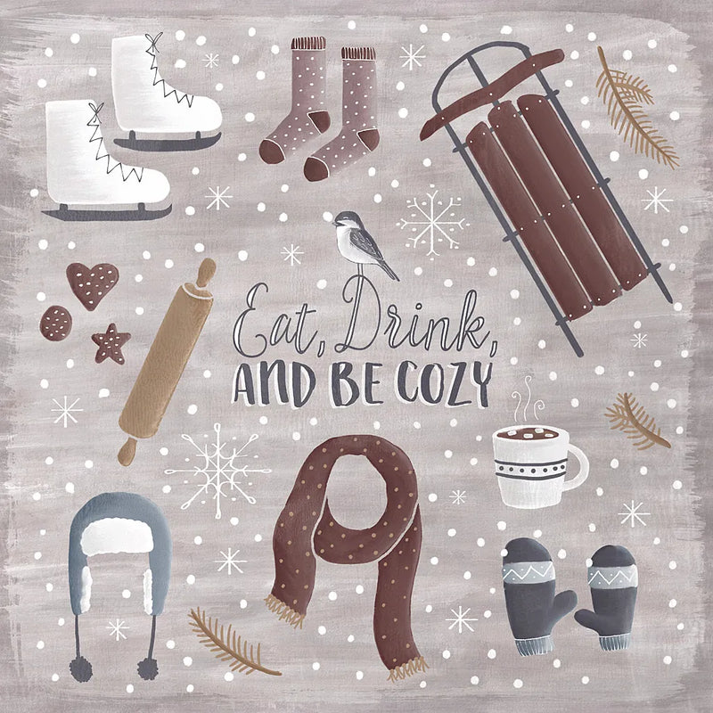 Cozy Winter II by Laura Marshall. SKU 30699a. Archival Giclee Fine art print for wall decor.