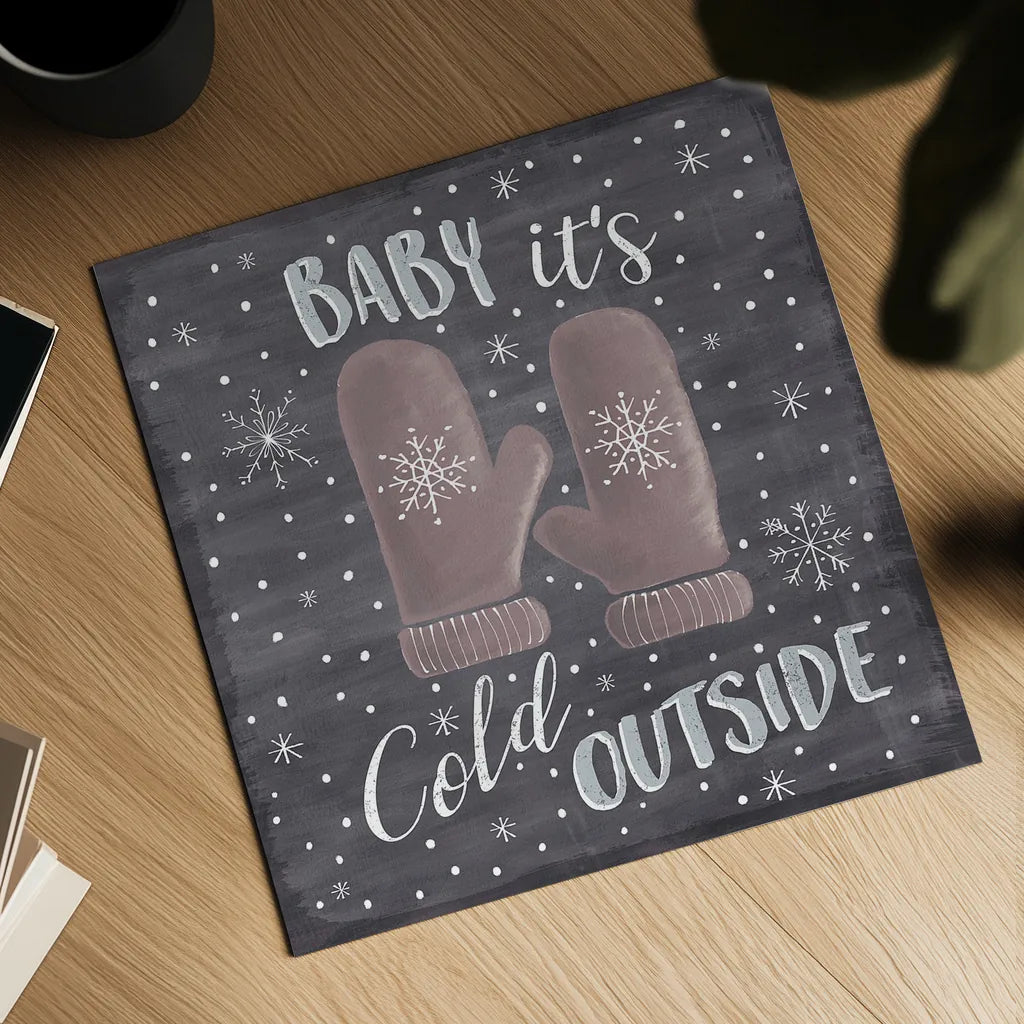 Cozy Winter IV by Laura Marshall. Shown as a detailed flat fine art print, highlighting archival giclee quality. Available as an archival giclee rolled canvas, fine art paper, or poster print. SKU 30701a.