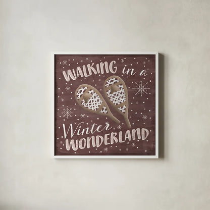 Cozy Winter VI by Laura Marshall. Shown in a crisp white glass frame for a clean and minimalist style. Available as an archival giclee rolled canvas, fine art paper, or poster print. SKU 30703a.