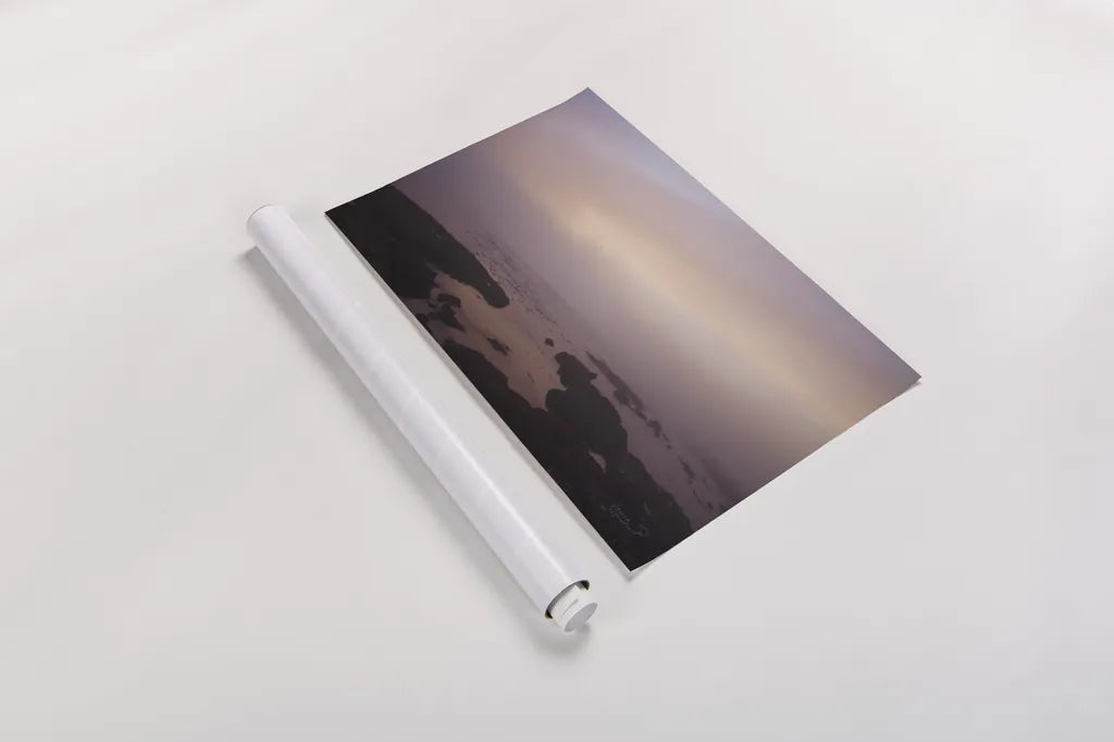 Crescent Bay I by Laura Marshall. shown as a rolled paper print. Available as archival giclee rolled canvas, fine art paper, or poster print. SKU 42967i.