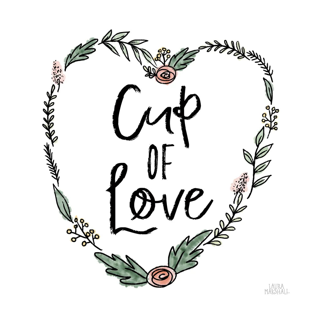 Cup of Love by Laura Marshall. SKU 55538a. Archival Giclee Fine art print for wall decor.