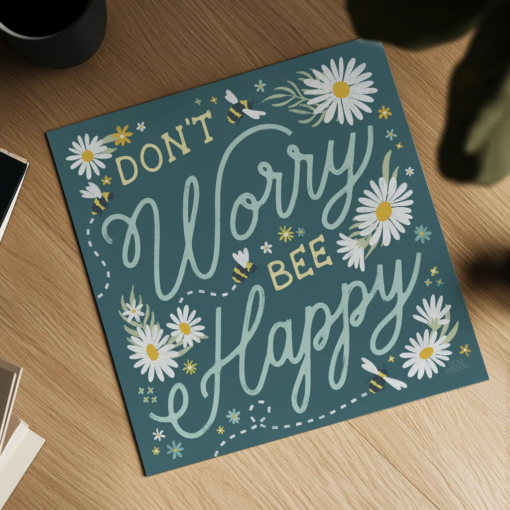 Daisy Garden II by Laura Marshall. Shown as a detailed flat fine art print, highlighting archival giclee quality. Available as an archival giclee rolled canvas, fine art paper, or poster print. SKU 80454a.