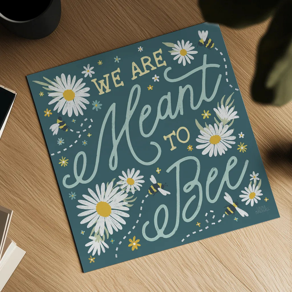 Daisy Garden III by Laura Marshall. Shown as a detailed flat fine art print, highlighting archival giclee quality. Available as an archival giclee rolled canvas, fine art paper, or poster print. SKU 80455a.